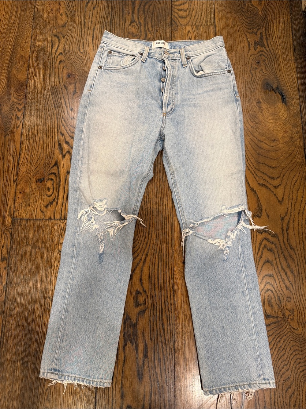 Agolde Light Wash distressed ripped Women’s Jeans